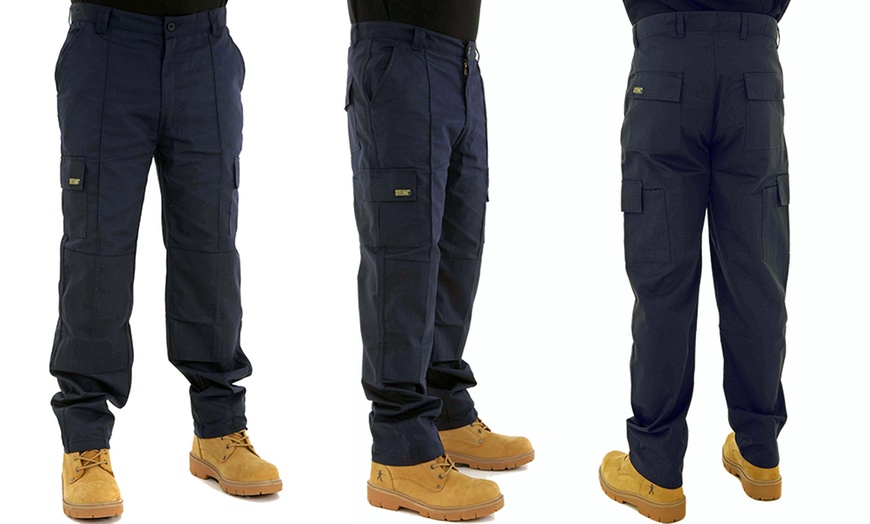 Image 5: Site King Knee-Pad Work Trousers