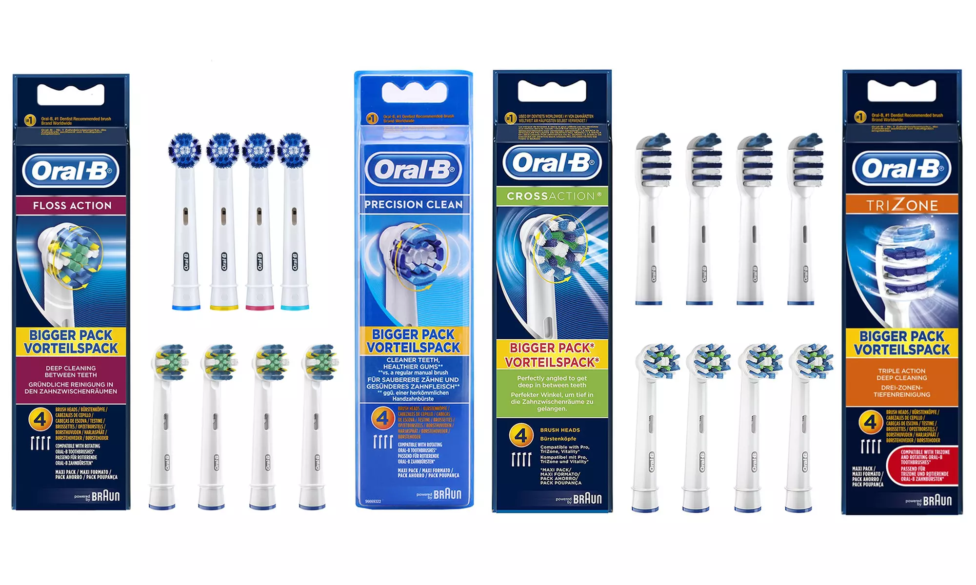Têtes de brosse à dents de la marque Oral B, avec livraison gratuite - Primary Image