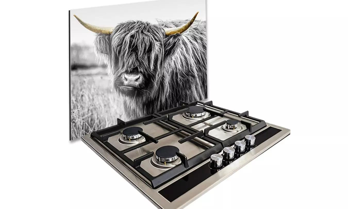 Aluminium spatscherm voor in de keuken