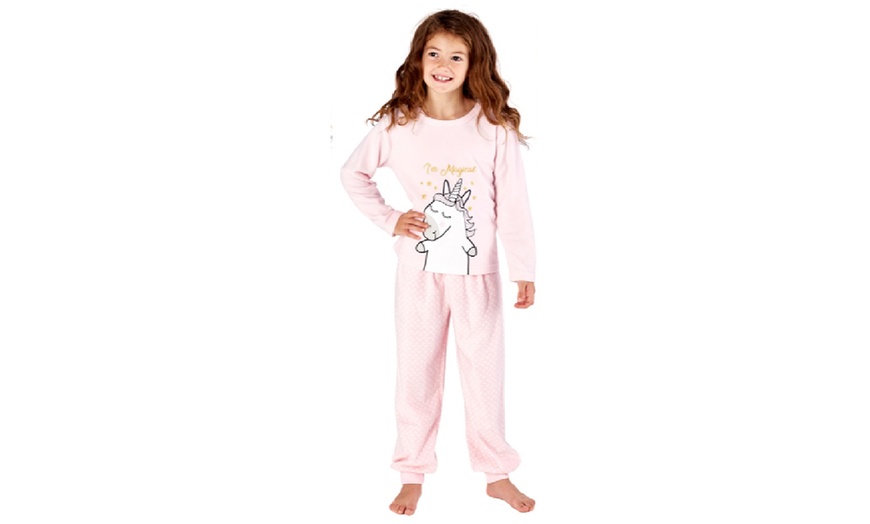 Image 11: Girls' Fleece PJ Set