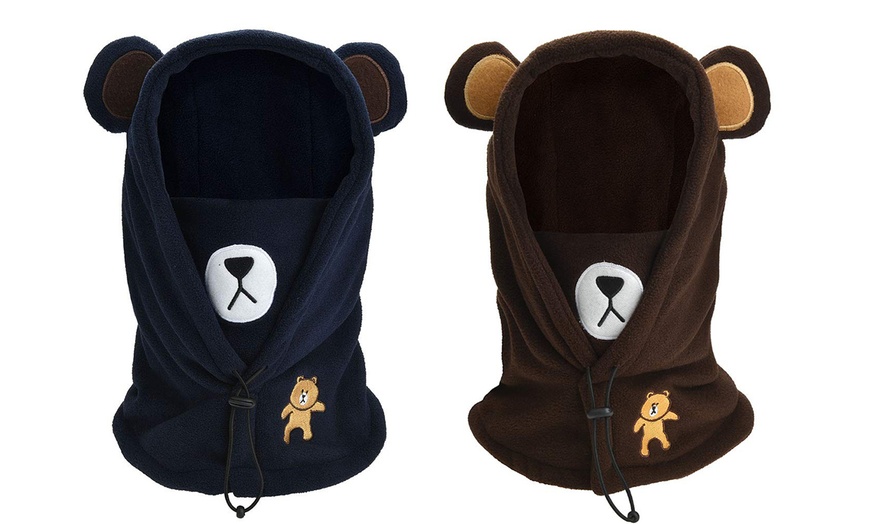 Image 8: Kids' Hooded Bear Snood