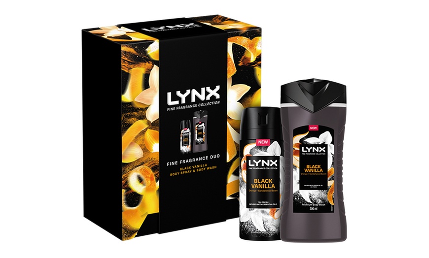 Image 1: Lynx Fine Fragrance Duo Collection Black Vanilla Gift Set for Him