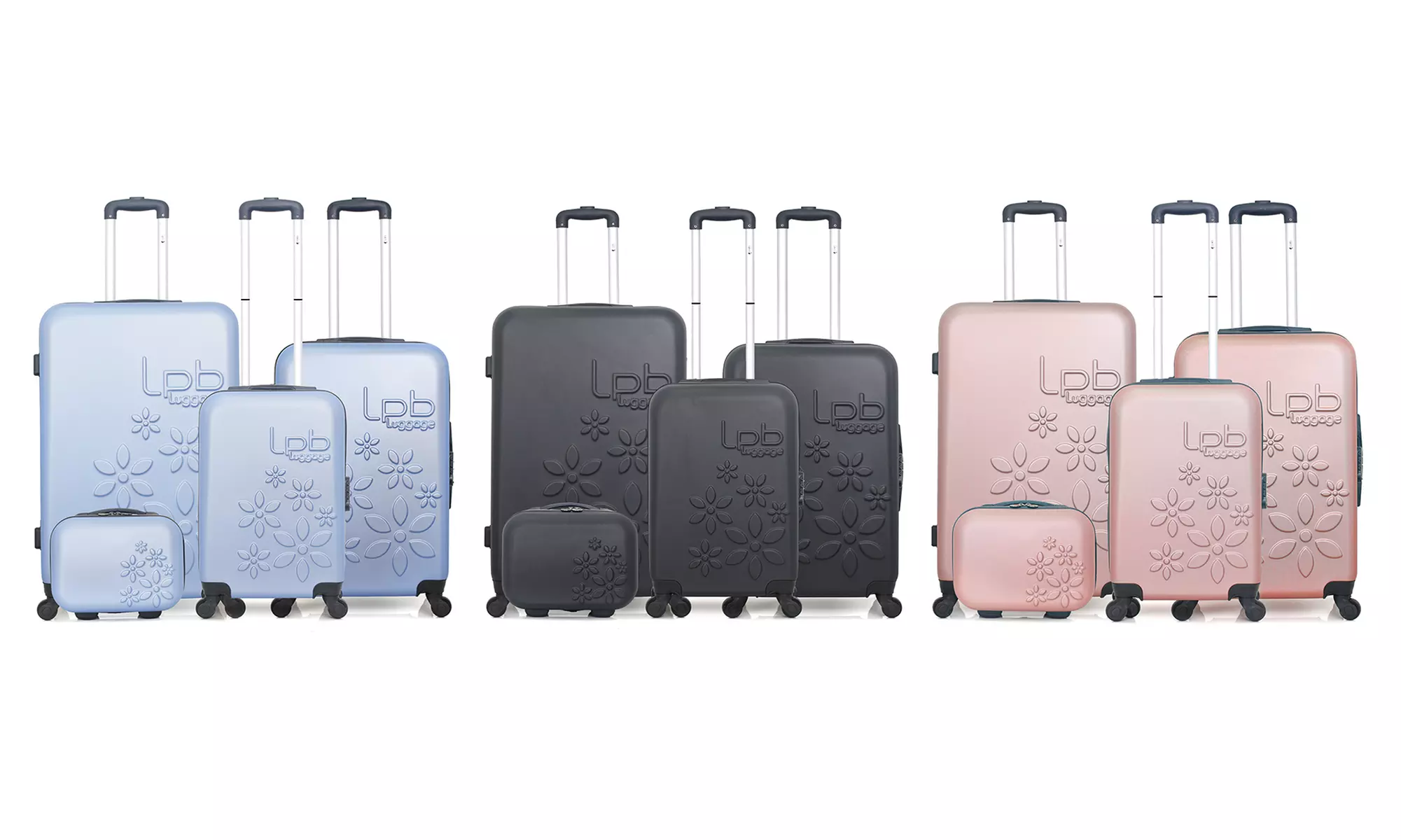 Juego de 3 maletas y neceser LPB en ABS, colección Eleonor-C - Primary Image