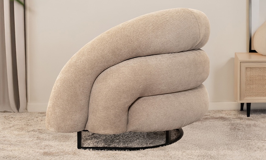 Image 2: Home Deluxe Sessel MACA in Samt-Optik