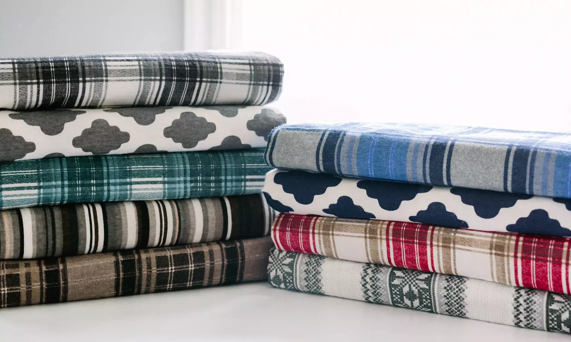 Clearance: Avalanche Flannel Sheet Set (4-Piece) - Primary Image