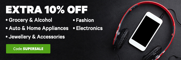 10% off Grocery & Alcohol | Auto & Home Appliances | Jewellery & Accessories | Fashion | Electronics