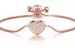 Philip Jones Freundschafts-Armband in Silber oder Roségold mit Zircondia®-Kristallen - Second Medium