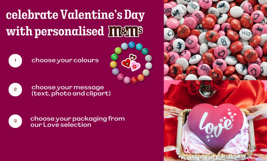 Image 1: Get Personalized Fun: £20, £30, or £50 Vouchers at M&M's®