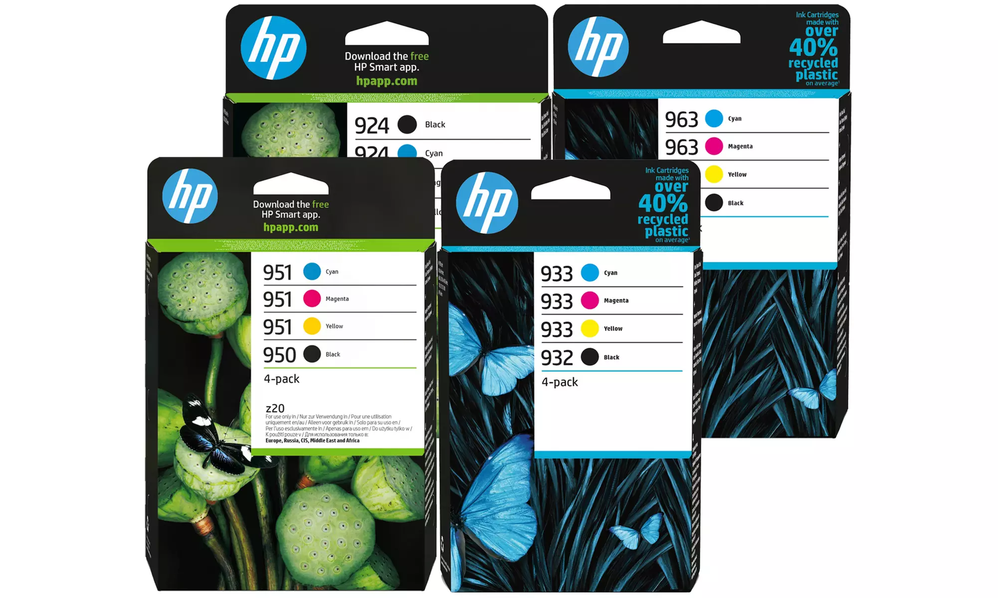 4er-Pack HP Druckerpatronen