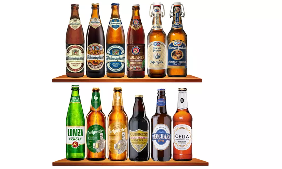 Box sélection de 12 bières du monde 0,50 L, livraison offerte - Primary Image