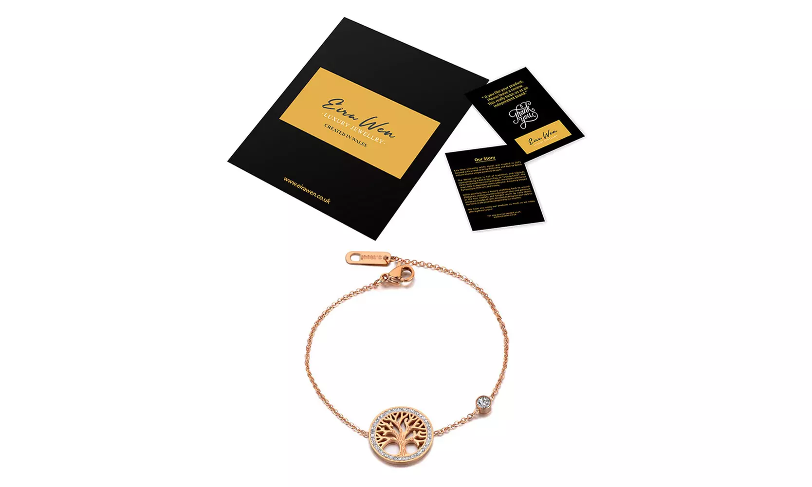 Eira Wen Tree of Life Charm Jewellery Made with Swarovski® Crystals