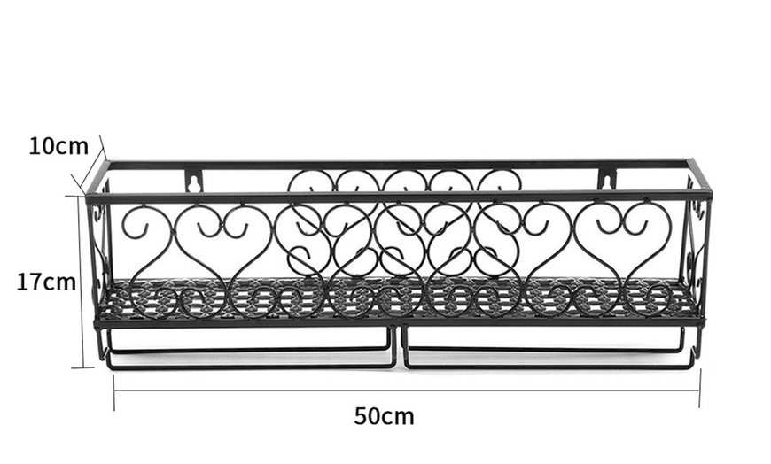 Image 8: Wall-Mounted Wine Glass Rack Goblet and Bottle Storage