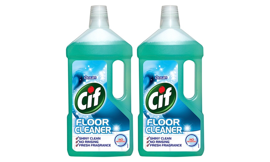 Image 4: Two or Three Cif No Residues Floor Cleaner 950ml