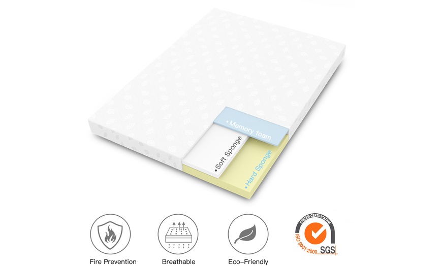 Image 8: KONO Breathable Quilted Knit Fabric Memory Foam Mattress