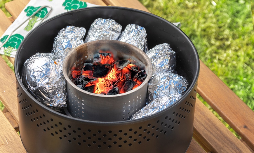 Image 6: Barbecue portable au charbon de bois sans fumée CleanQ InnovaGoods