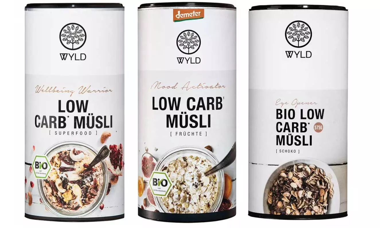 Bio Low Carb Müsli-Set aus Müsli Schoko, Früchte und Superfood - Primary Image