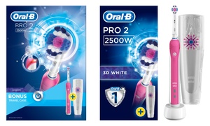 Oral-B Pro 2500 Brush with Optional Shaver-to-Three-Pin Plug