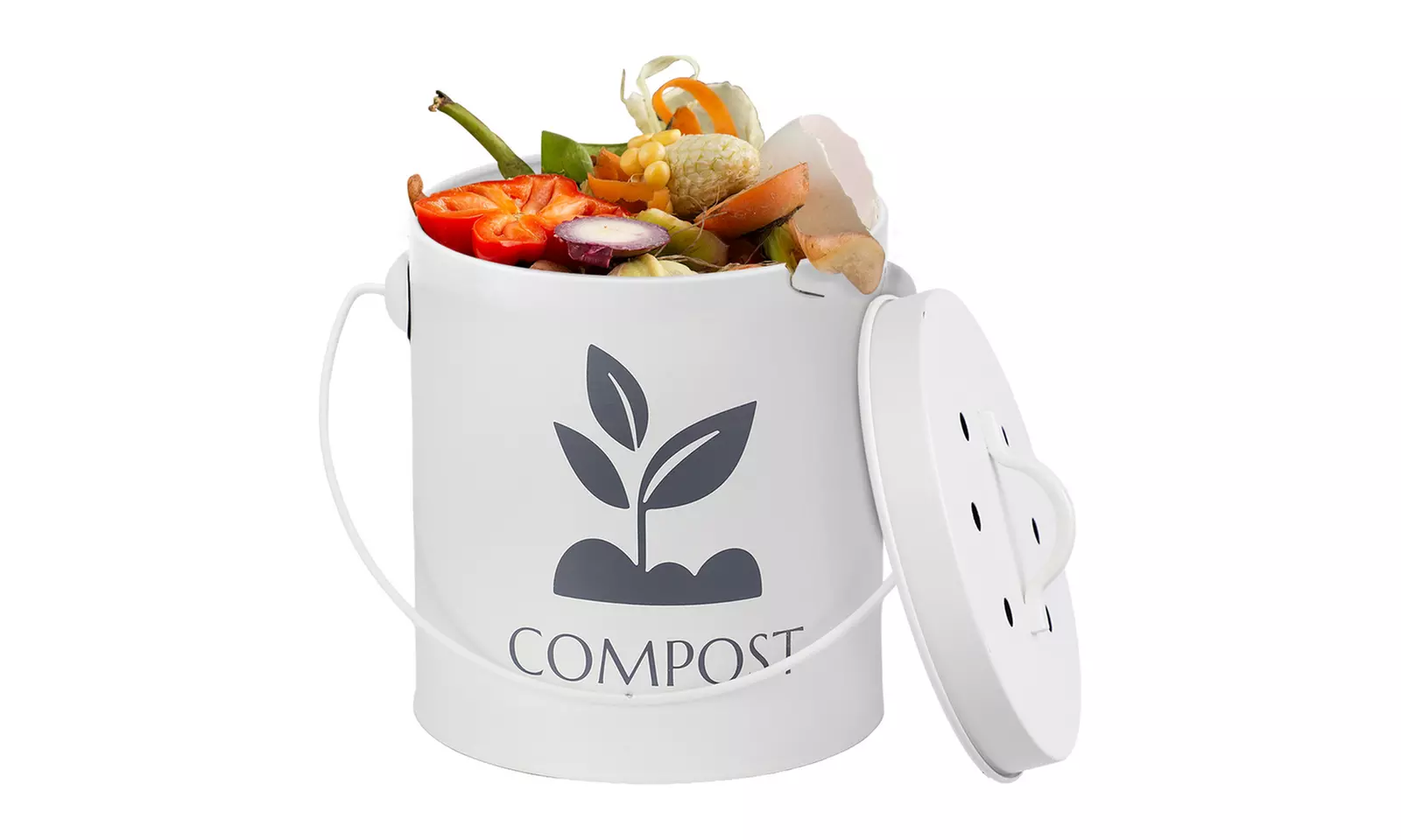Kitchen Compost Bin 3.6L with Lid and Filter