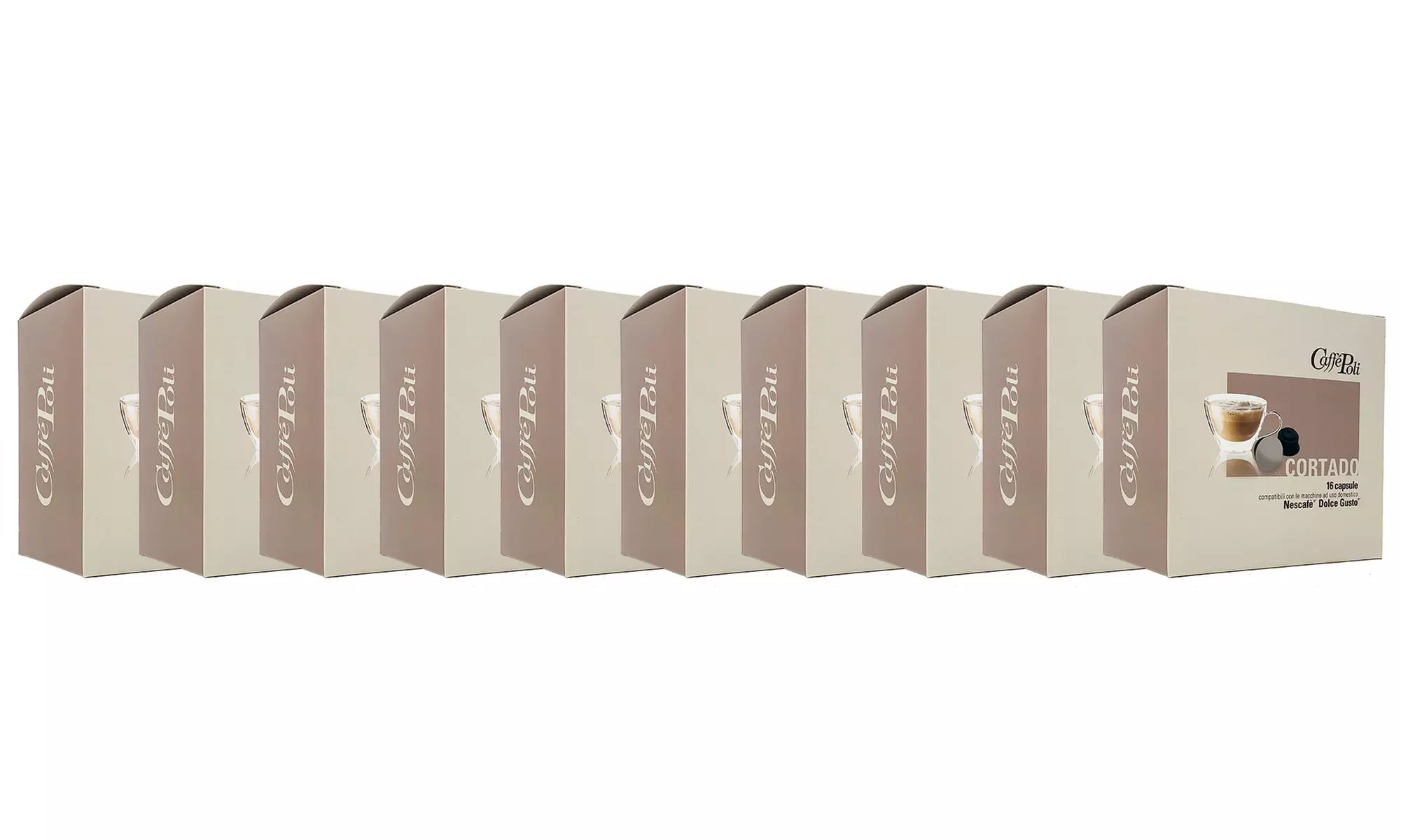 Fino a 256 capsule Caffè Poli compatibili Dolce Gusto