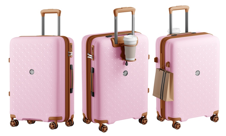 Image 17: Valise Kono avec serrure TSA et porte-gobelet