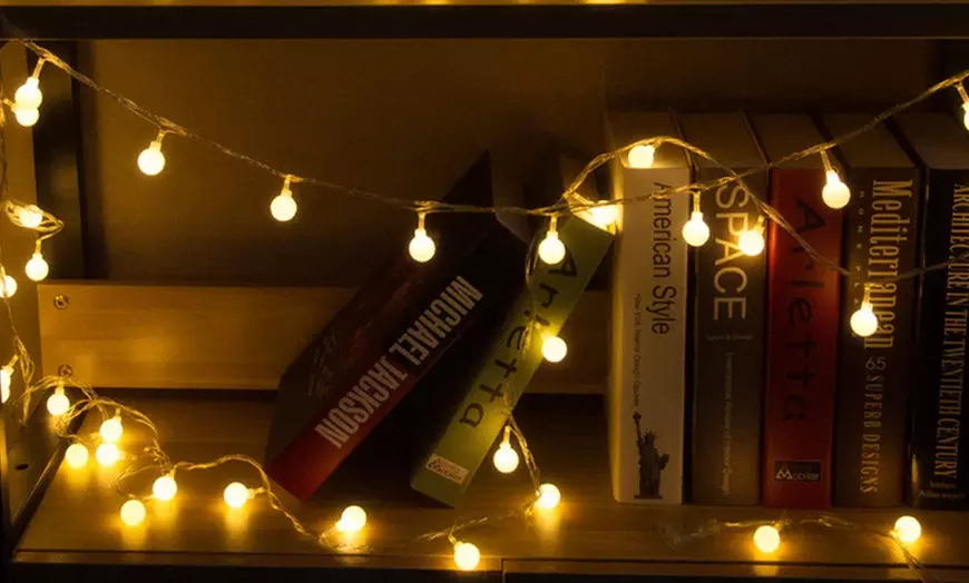 Image 8: LED Frosted Globe String Lights
