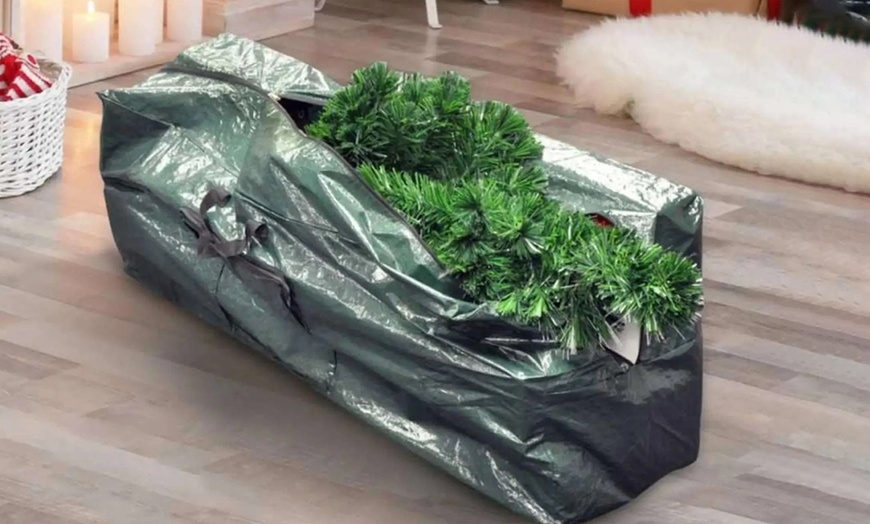 Image 1: One or Two 7ft Christmas Tree Storage Bags