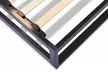 Sommier "Leonidas" en métal avec lattes flexibles, grand zone de rangement sous le lit, favorise l'aération du matelas - Second Medium