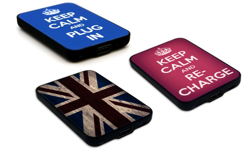 Image 1: Keep Calm Branded Power Bank