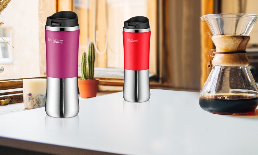 Image 1: Thermos Thermocafe Travel Tumbler