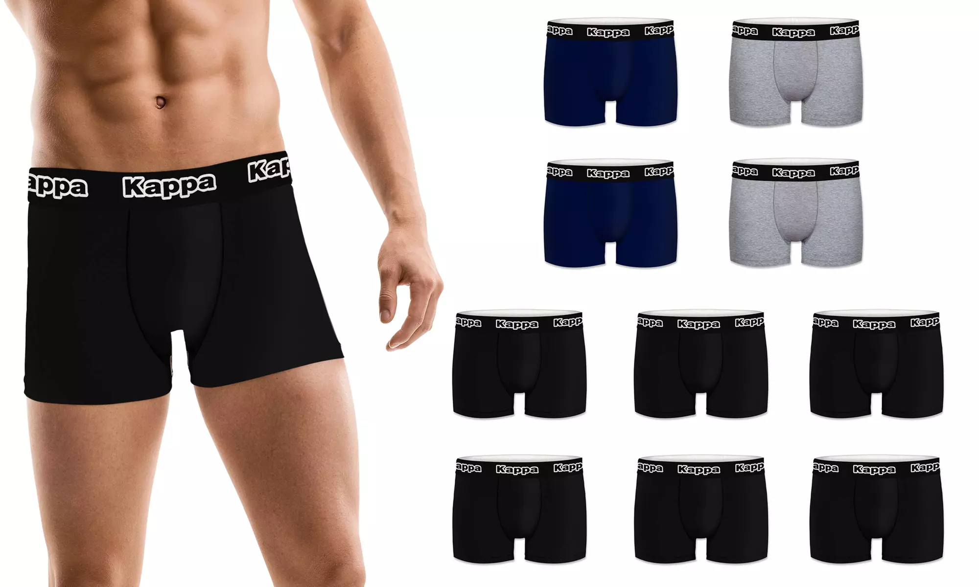 Five- or Ten-Pack of Kappa Men's Boxer Shorts - Image 2