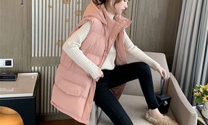 Women's Hooded Casual Vest Coat