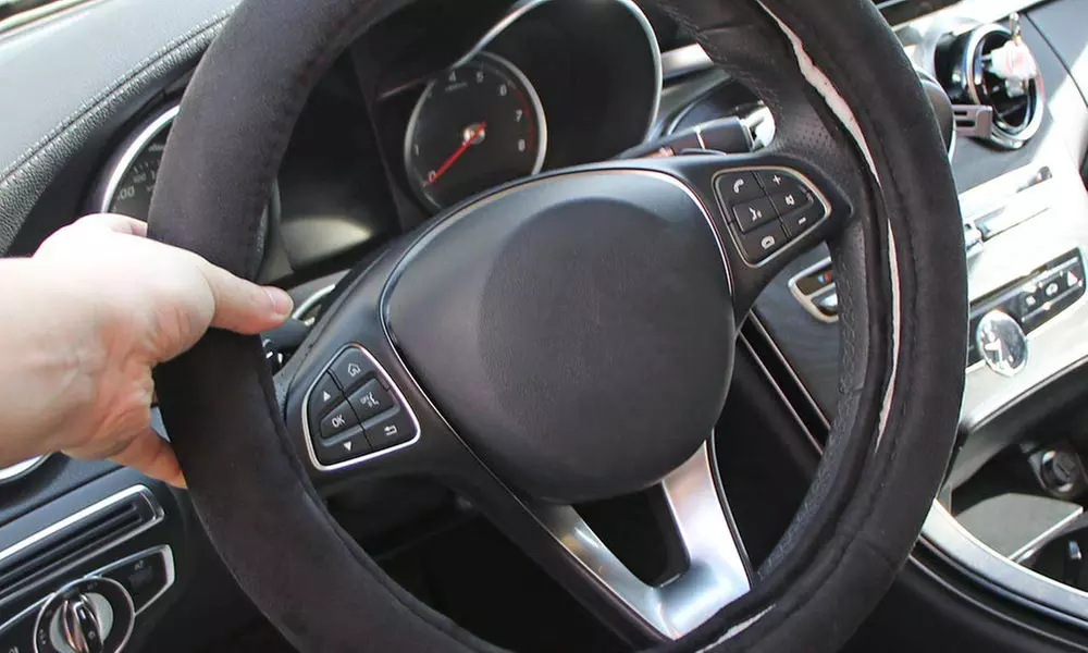 Tight Fit 12V Heated Car Steering Wheel Cover - Second Medium