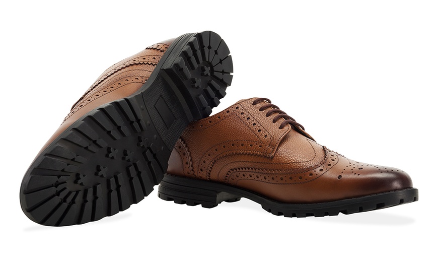 Image 4: Men's Leather Derby Brogues