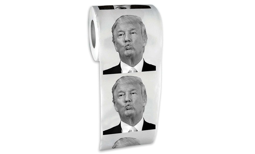 Image 7: Up to Four Donald Trump or Boris Johnson Novelty Toilet Paper Rolls