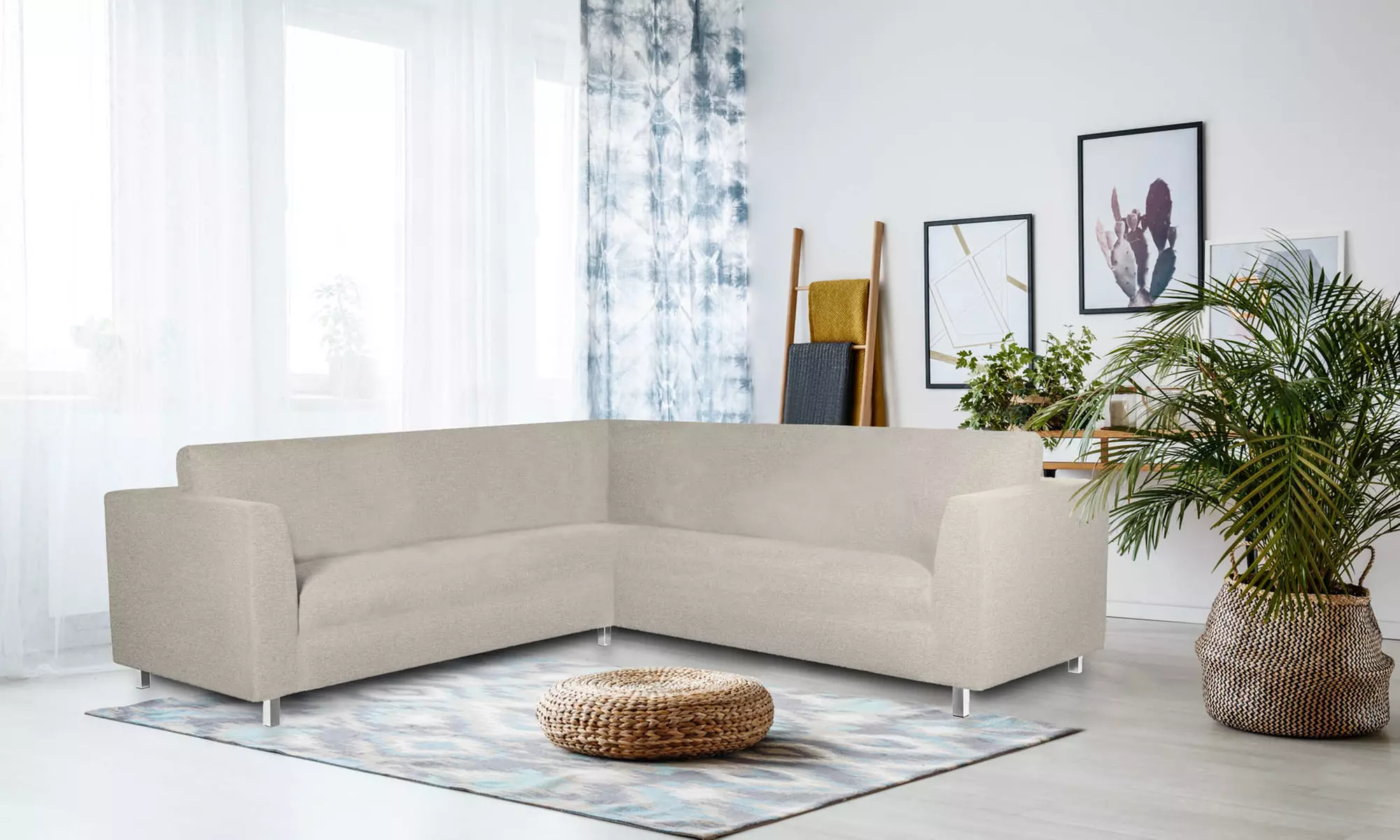 Funda para sofá elástica "Dahlia'' - Primary Image