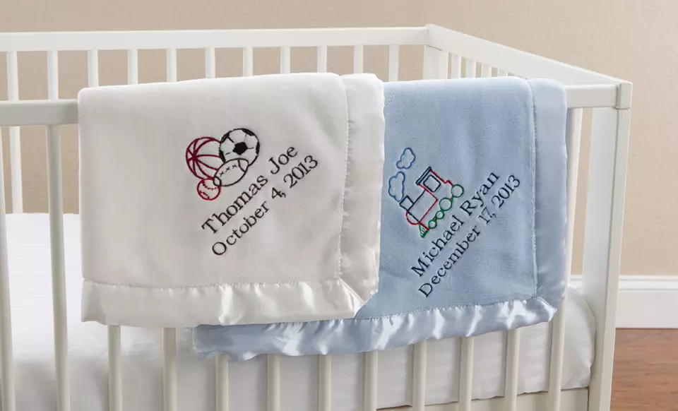 Personalized Boy's, Girl's, or Elephant Baby Blanket from Personalization Mall (Up to 49% Off) - Second Medium