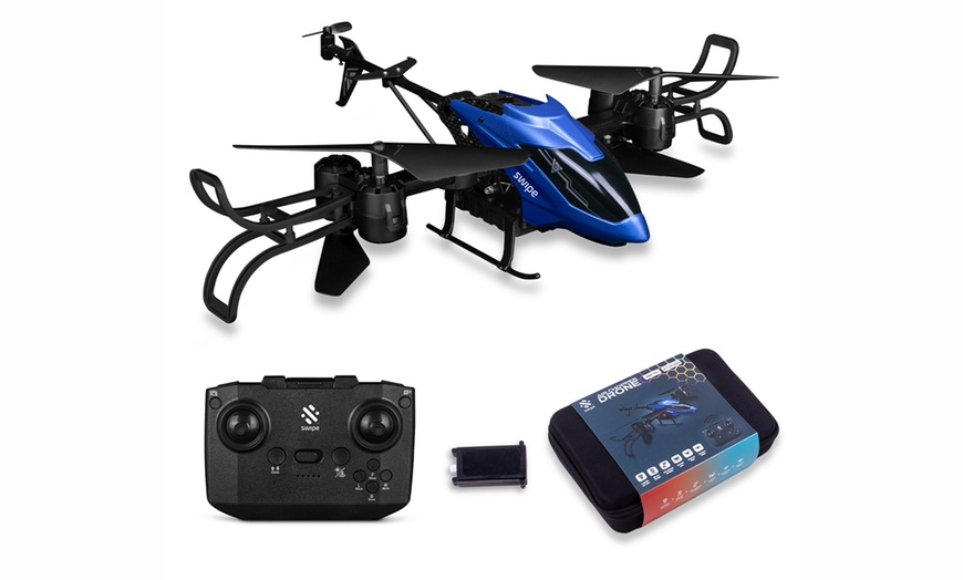 Image 2: Swipe Air Drones: Air Blade (360° Flips) & Air Chopper (Foldable with Camera)