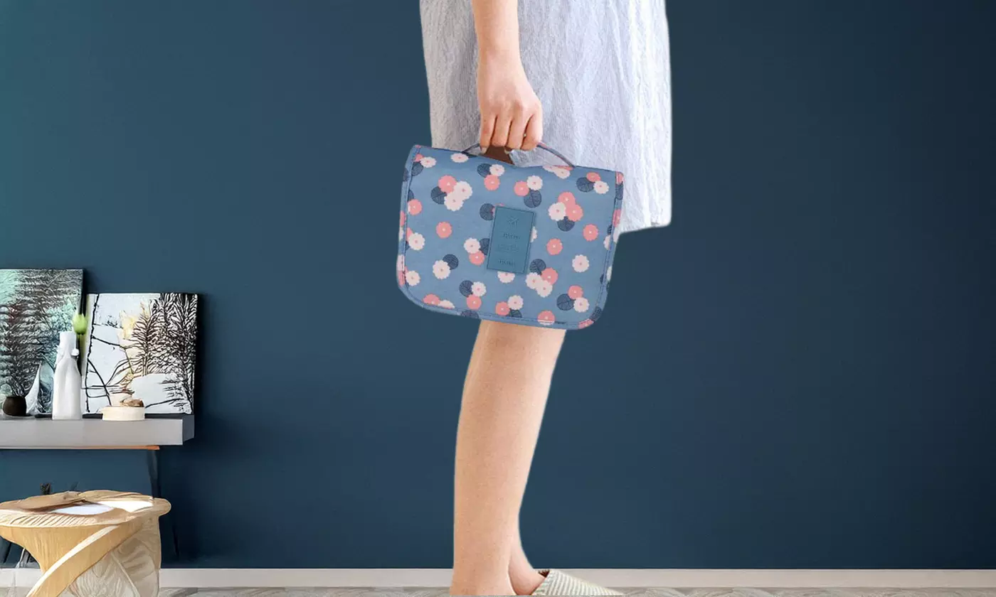 Multifunction Cosmetic Bag Portable Makeup Pouch Waterproof Toiletry Bag