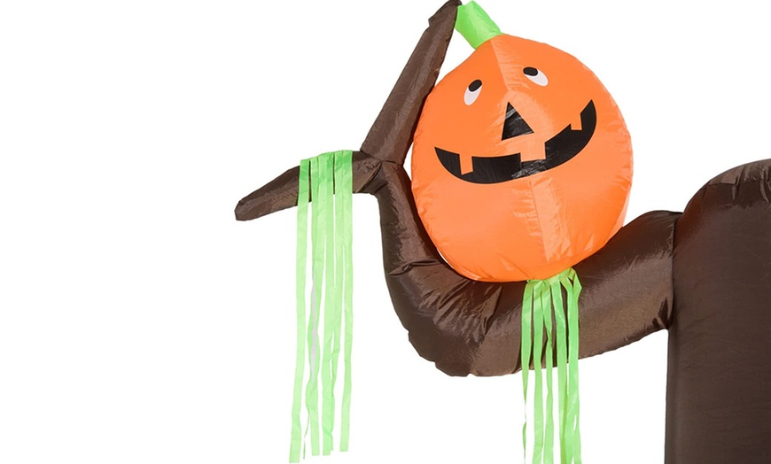 Image 21: HomCom Halloween Inflatable Tree with LED Lights