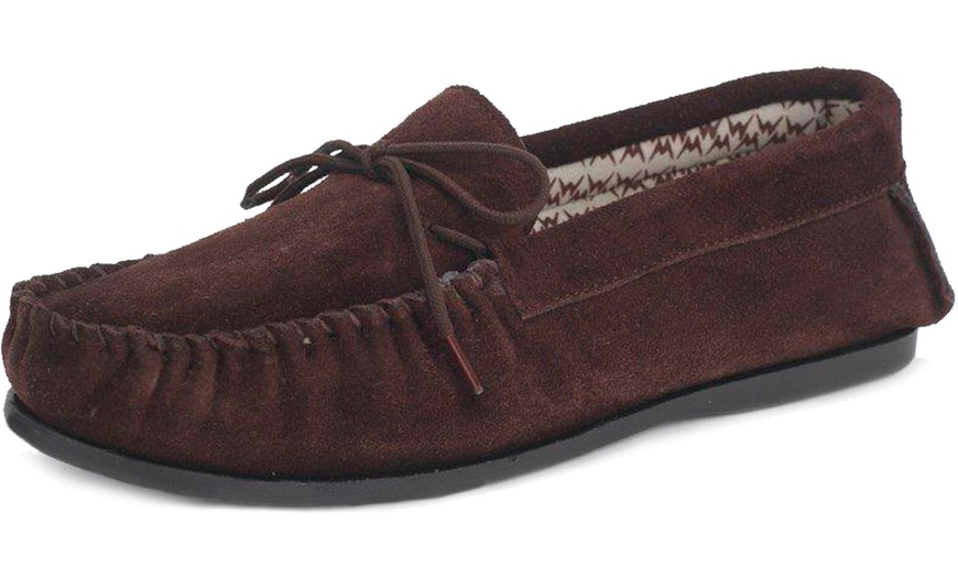 Image 5: Men's Leather Moccasins