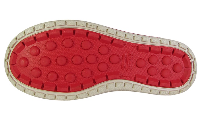 all red crocs