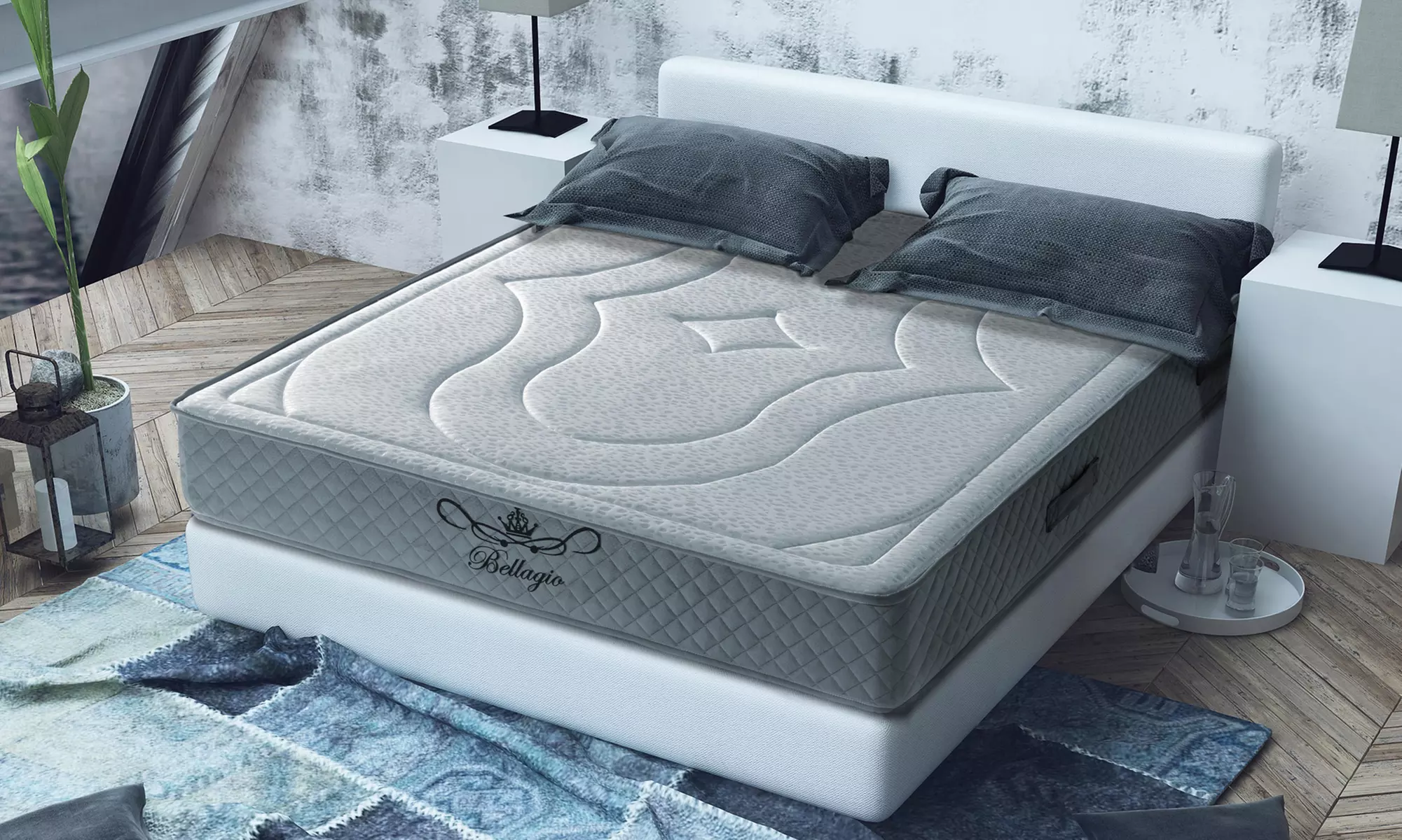 Matelas BeZen "Bellagio Total Comfort", mousse à mémoire de forme anti-stress, livraison offerte - Primary Image