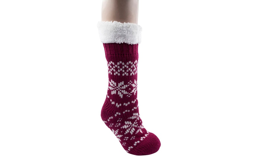 Image 2: Christmas Slipper Socks