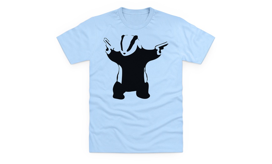 Image 5: Men's Banksy Badger Cull T-Shirt