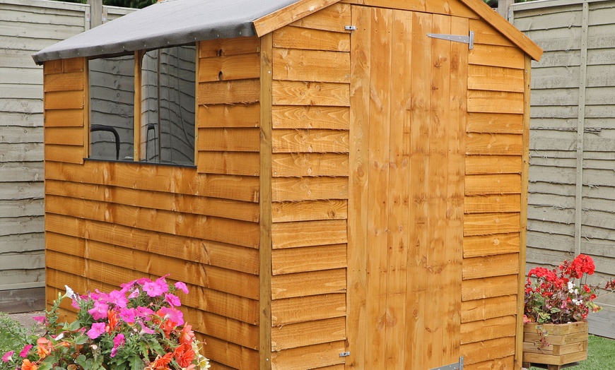 Image 5: Mercia Overlap Wooden Garden Shed