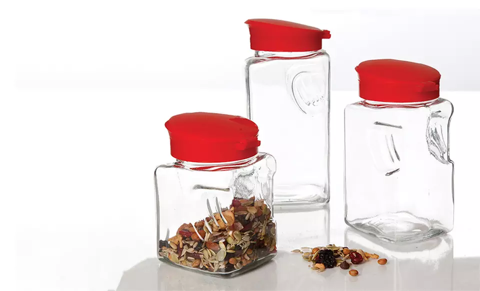 3-Piece Glass Canister Set - Primary Image