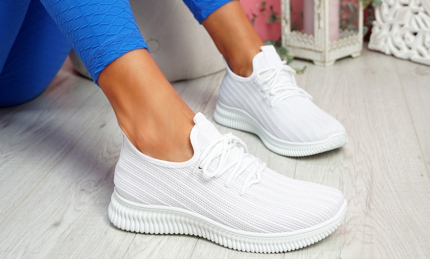 Image 20: Women's Knit Trainers