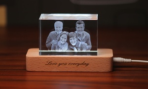 Personalised 3D Photo in Crystal