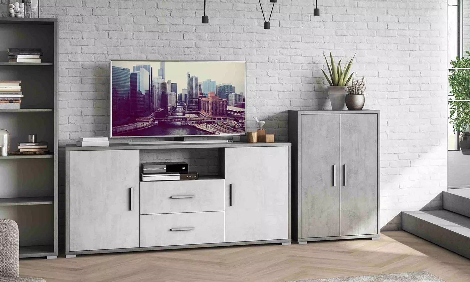 Dressoir naar keuze met 2 deuren van het merk Sarmog in kleur en model naar keuze, inclusief verzending - Primary Image