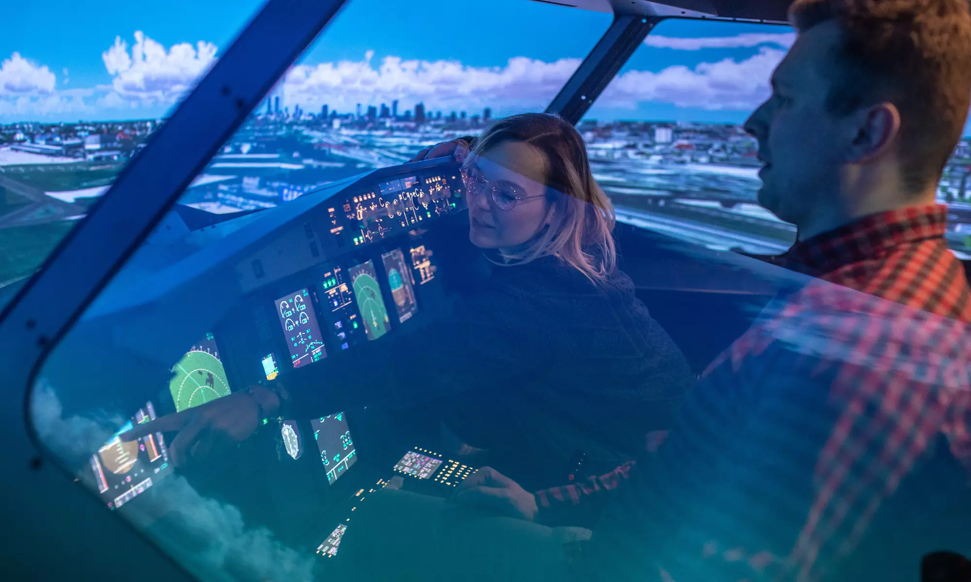 Symulator lotu samolotem pasażerskim w JetZone24